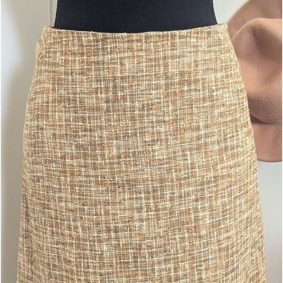 Piazza Sempione 4 Linen Italy Skirt Quiet Luxury Minimalist Preppy Coastal - Picture 4 of 9